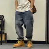 Herren Jeans American Fashion Hip Hop Cargo Streetwear Skateboard Harlan Hosen Männer Kleidung japanische Harajuku -Denim -Freizeithosen