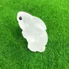 Figurines décoratives Carvings Crystal Stone Natural Crystal Clear Quartz sculpté sculpté Animal Artisanat Home Decoration