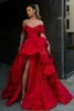 Party Dresses Stylish Celebrity Neckline Sweetheart Prom Dress Off Shoulder Short Sleeve Red Long Formal 2024 Pageant Wedding