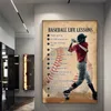 Baseball Life Lessons Wall Prints Posters Abstract Sports Canvas Painting Modern Art Prints Pictures for Boy's Room Home Decor