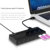 HUBS ORICO USB2.0 SPLITTER 7PORT USB2.0 HUB HUB OTG ADAPTADOR Met externe voeding geschikt voor desktop laptops