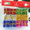 Hot Sale 24Pcs/lot about 2.5cm Size Christmas Tree Ornaments Xmas Tree Hanging Gift Box Decoration