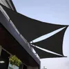 Black Oxford Triangle droit Visor Sun Shade Sail Pool Cover Suncreen Awnings Outdoor Tapheproping Sail tissubo Gazebo Canopy 420D