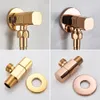 Poiqihy Golden Portable Bidet Sprayer Brasstoilet Bidet Faucet Cold Bathroom Shattaf Valve Jet Set Enema Shower for Ass