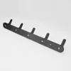 ROVATE 3/4/5/6 Hooks Coat Rack Wall Mounted Heavy Duty Hanger, Metal Coat Hook Rail for Coat Clothes Hat Towel Jacket