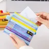 Aufbewahrungstaschen 1PC Bunte Mesh Stripe Reißverschluss Brieftaschenbank -Karten -Lizenz -Lizenztasche Mini Tragbare Münze