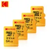 Карты Kodak Micro TF SD Card 32GB 64GB Высокая скорость 4K SDXC SDHC Class10 V30 128GB 256 ГБ HSI HD SLR Digital Carm Permory Card