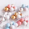 Multicolor Ball Cake Topper Clouds Cake Insert Card Baby Shower Happy Birthday Party Dessert Baking Decor Wedding Supplies