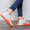 Chaussures de fitness 2024 Femmes décontractées Vulcanize Platform Sneakers Mesh Breathable Female Trainers Stick Chaussures Femme