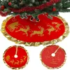 1pcs Home Decorazioni natalizie Gonna per alberi di Natale 90 cm Flanella Merry Christmas Tree Ornament Capodanno per la casa