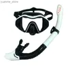 Duikmaskers QYQ Professional Snorkel Diving Mask en Snorkels bril bril bril Duiken Zwemmen Easy adembuisset snorkelmasker Y240410Y240418E73A