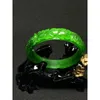 Bangle Natural 7A Green Jade Bangles Hollow Holdfarved Jadeite Bracelets Real Jóias Real para Women Fashion Bracelet