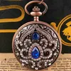 Pocket Watches Fashion Elegant Ladies Pocket Vintage Pendant With Chain Gift for Women Exquisite Quartz Pocket Clock Y240410