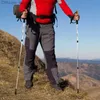 Trekking Poles Adjustable Ultralight hiking stick aluminum alloy walking stick trail running hiking trip Alpstock folding trip 2PCSQ