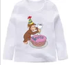 Magliette per bambini top a maniche lunghe Topsini divertenti a forma di cuore T-shirt ragazze abiti da festa primaverile Kid Lovely Tees 240410