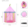 لعبة خيام قابلة للطي Tipi Children خيمة Princess Play House Outdoor Beach Tent Tuy Teepee Toy Touns Tents Kids Baby Girl Gifts L410