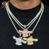 Novo design 925 Sterling Silver Hip Hop VVS Jóias de luxo Custom 3D Iced Out Pingente