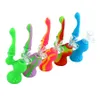 Smoking Accessories Silicone Bubblers Colorful with Glass Bowl Tobacco Hookahs Bongs for Customize Payment Link