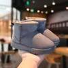 Winter Kids Snow Boots Classic Children Plush Warm Shoes Baby Girls Soft Non-slip Ankle Flats Shoes Infant Toddler Short Boots