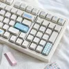 Combos 140 Keys Profile wiśni Kaomoji Milk White Keycap PBT Materiał Subbed dla przełączników MX Mechanical Gaming Keyboard