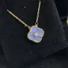 Smycken fyra 4/klöver designer högkvalitativ guldhalsband valentin mors dag för flickvän smycken