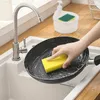 Bouteilles de rangement Dispensateur Hand Distor Countertop Dectegent avec éponge 2-en-1 lavage de lavage à lavage liquide Pot Pot Cuisine Accessoire