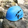 Capacetes de ciclismo Xinda Capacete de escalada ao ar livre Speologia Equipamento de resgate da montanha para expandir capacete de capacete de segurança Capacete de trabalho L48