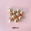 10pcs 2/3cm ball cake toppers party party cupcake topper the Christmas Tree Ornament Baby Shower Party Supplies Cake Cake