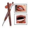 Rouge à lèvres Double end Makeup à lèvres crayon étanche étanche longue durée durable y red stick beauté mat à liner à lèvres 9203954 Drop livraison he otnmx