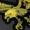 Eagle Stickereiflecken große Biker -Patches auf Kleidung Punk -Abzeichen bestickter Patch Jacket Coat Accessoires Streifen