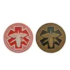 3D Sanimedic Mecial PVC Patch 3.15 "okrągłe plastry taktyczne odznaki emblematów Medic Rescue Rescue Patches do odzieży plecak