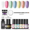 Rosalind gel nagellack professionell verktygssats glitter akryl pulver vernis semi permanent nagel konst bas topp kappa poly uv nagel