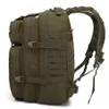 50L Capacidade de grande capacidade Exército Mochilas Táticas Bolsas de Assault Militares Pacote Molle 3p para trekking Bag2462