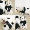 Panda Anzug Hoodie Kostüm Haustier Hund Kleidung süße Fleece Kleidung Weich warmes Manteljacke Cosplay Outwear Kleidung für Hunde Katzen Haustier Haustier