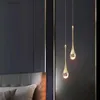 Lampade a sospensione moderna lampadario in cristallo utilizzato per lampadari per la camera da letto ingrandi il bagno Apparecchi di illuminazione decorativa YQ240410