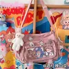 Japanska kawaii crossbody väskor för kvinnor transparent ficka itabag student axel väska handväskor bokpåse jk ita väska flickor bolsa