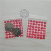 Design Mini Zip Lock Bags Poly Sags 100pcs armazenamento de sacolas plásticas (4 padrões 6-15 tamanhos selecionados) #H44