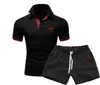 Men's Tracksuits Leisure Sports Set In Stock Summer Short Sleeved Shorts Casual POLO Shirt