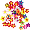 T-N Naklejki ścienne Wełniane wełniane futrzane kwiaty 100pcs przedszkola szkolna w klasie sypialnia ręcznie robiony materiał DIY nietkany