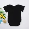 Tw dans la lettre imprime-né nouveau-nés combinaisons bébé garçons bodySuit mignon jumeaux bébé fille à manches courtes une pièce tenues vêtements bébé