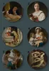 Bouguereau muur hangende decoratieve platen klassieke artistieke schotel hotel achtergronddisplay moeder en kinderolie schilderplaat