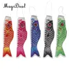 Magideal 40 cm/55 cm/70cm/100cm/150 cm Flagal de carpas de viento japonesa Koi Nobori Fish Fish Spreader de viento Decoraciones de fiesta en el hogar