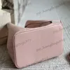 Marque de concepteur de luxe pour femmes Pink Calfskin DrawString Backet Purse Sacs Real Cuir Crossbody Claking Hand Totes Underarm Key Sachit Vanity Purse Handsbags 26cm