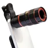 8x zoom telescópio óptico lente de câmera de telefone celular com lente de telefone celular clipe para iPhone 13 para samsung para huawei para a Sony