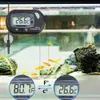 Termometro del serbatoio del pesce LCD Digital Aquarium Acquario Temperatura Contemetro Acquario Temp Alanti Alanti PET FORNITÀ CON SACKER