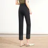 Женские брючные брюки устанавливают женские повседневные укороченные летние световые выставки одежда фигура