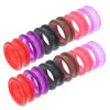 Dog Apparel 12 Pcs Silicone Ring Rings Scissor Handheld Finger Small Scissors Silica Gel Protectors Inserts For