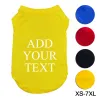 DIY Summer Customized Personalized Tanktops with Text Custom Dog Cat Pet Puppy Tee Shirt Tank Top Vest Apparels Clothes