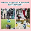 18 Rolls Biodegradable Dog Poop Eco Sacos com Dispense Dispensable Dog Cat Waste Bag ao ar livre Home limpo Saco de lixo Pet Supplies