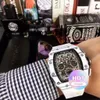 Herren Uhr neue mechanische Handgelenk Uhren RM11-03 Luxus mechanischer RM11-03 Schweizer Automatische Bewegung Sapphire Spiegel importierten Gummi-B4ck-Designer hochwertig